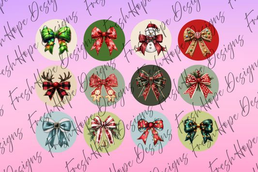 Christmas Bows Cardstock