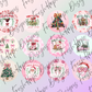 Pink Christmas Cardstock