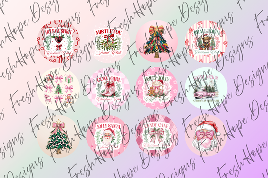 Pink Christmas Cardstock