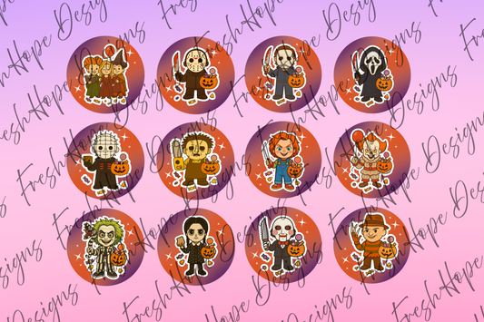 Halloween Characters Cardstock