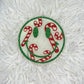 Custom Smiley with Candy Canes Freshie