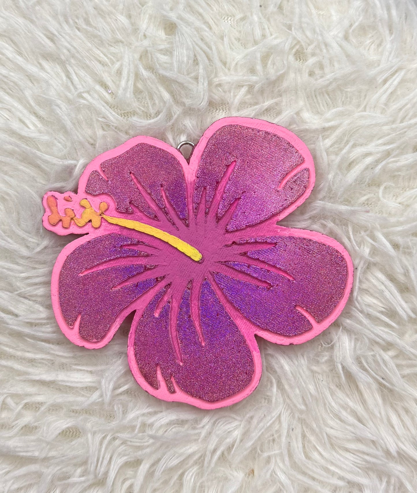 Custom Hibiscus Flower Freshie