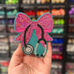 Custom Bow with Stethoscope Freshie