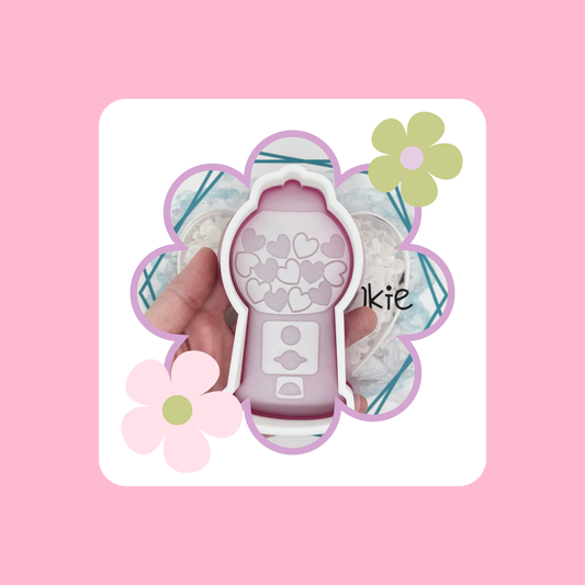 Custom Hearts Gumball Machine Freshie