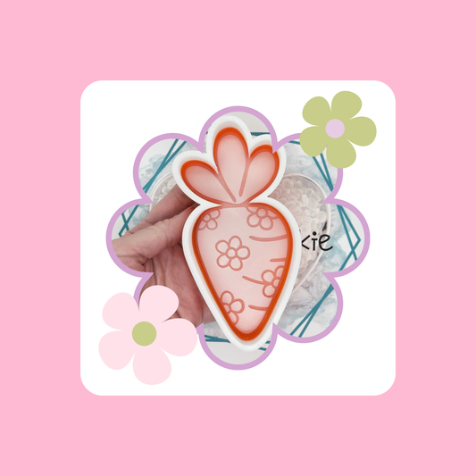 Custom Floral Carrot Freshie