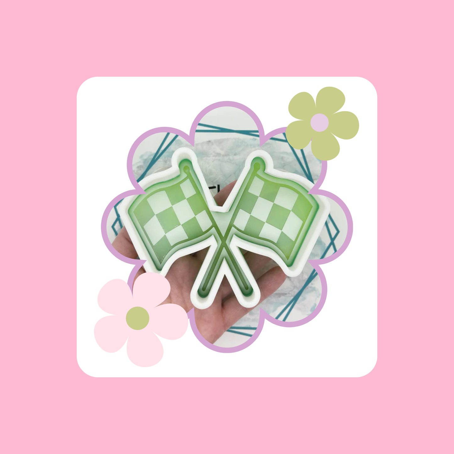 Custom Checkered Race Flags Freshie